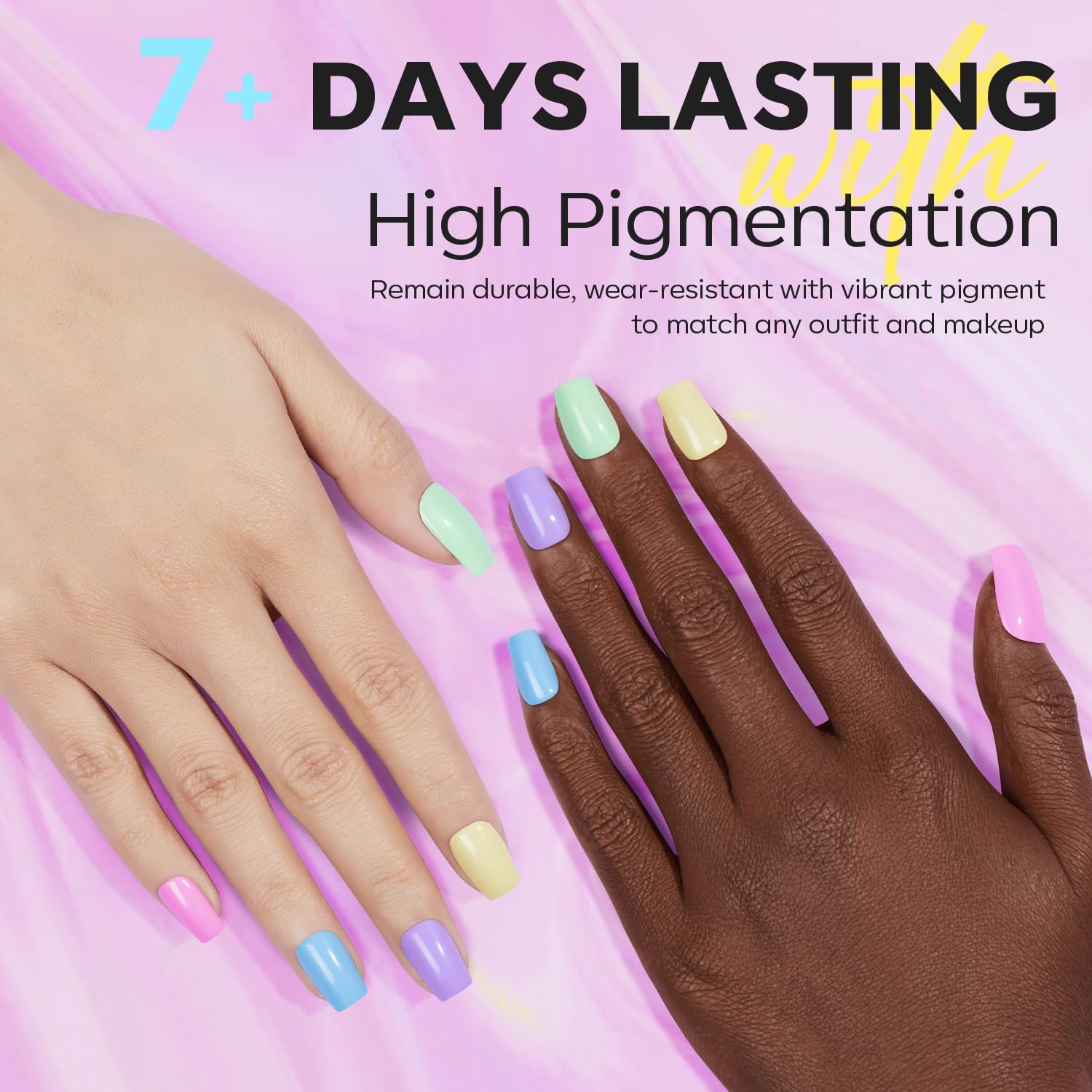 Modelones Partyreal ABA5510 – 6 Color Shimmer Nail Polish Set | Quick Dry & Long-Lasting Shine
