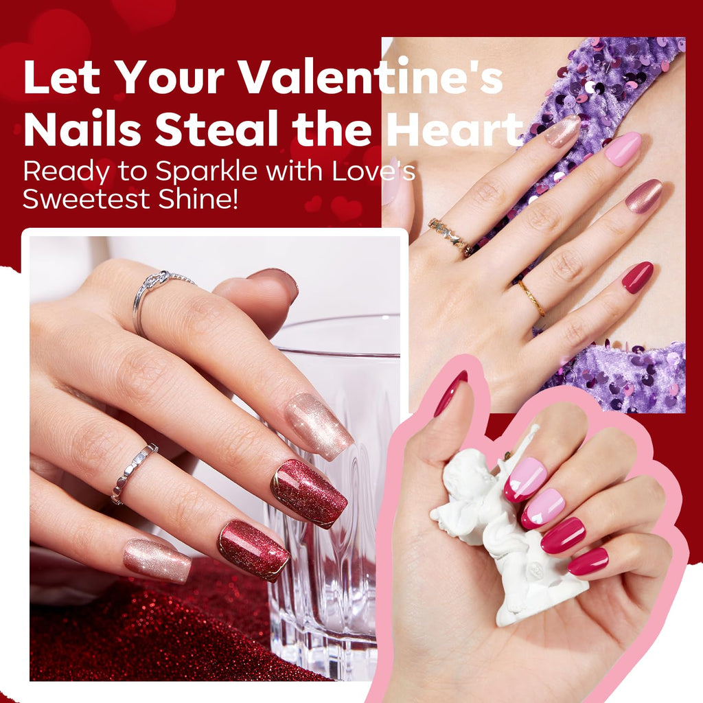 Modelones Partyreal ABA5510 – 6 Color Shimmer Nail Polish Set | Quick Dry & Long-Lasting Shine