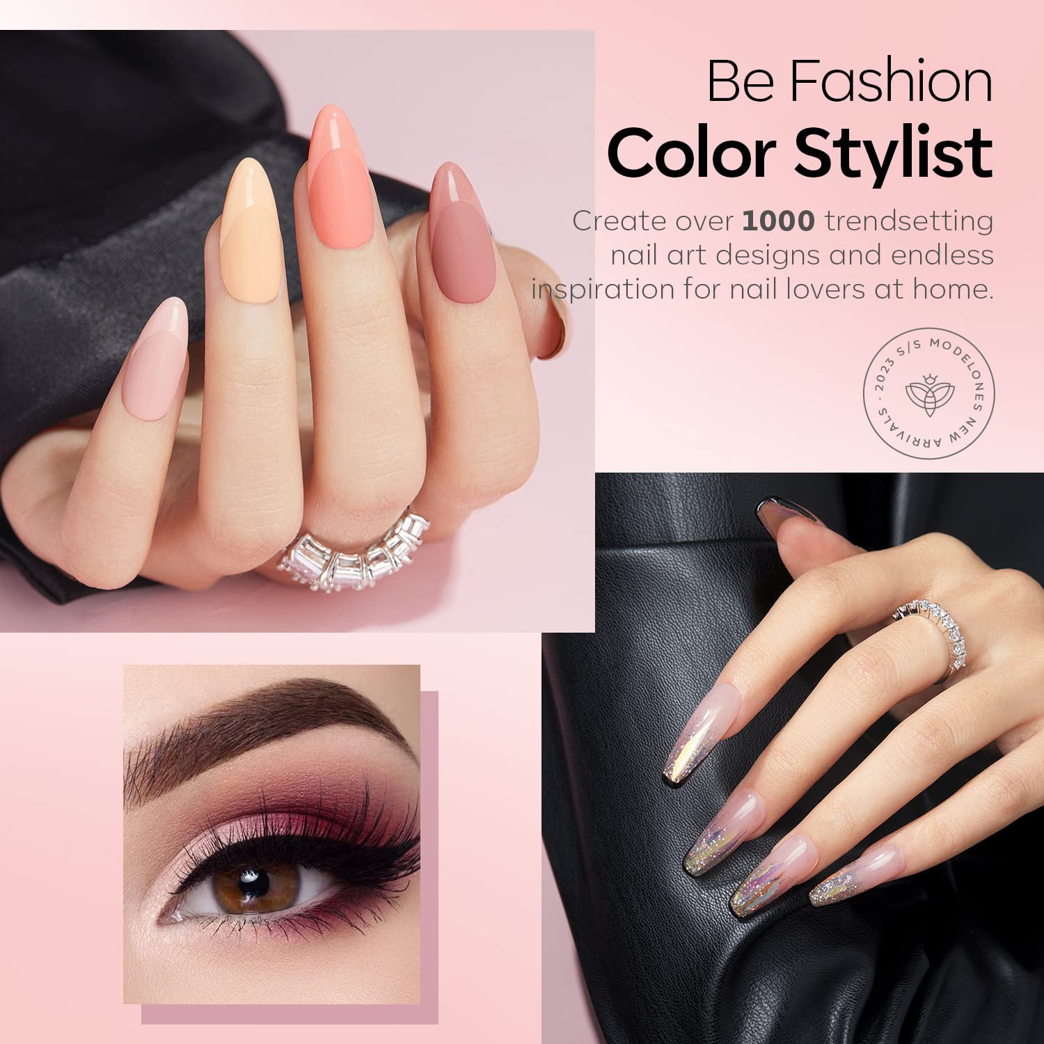 Modelones Partyreal ABA5510 – 6 Color Shimmer Nail Polish Set | Quick Dry & Long-Lasting Shine