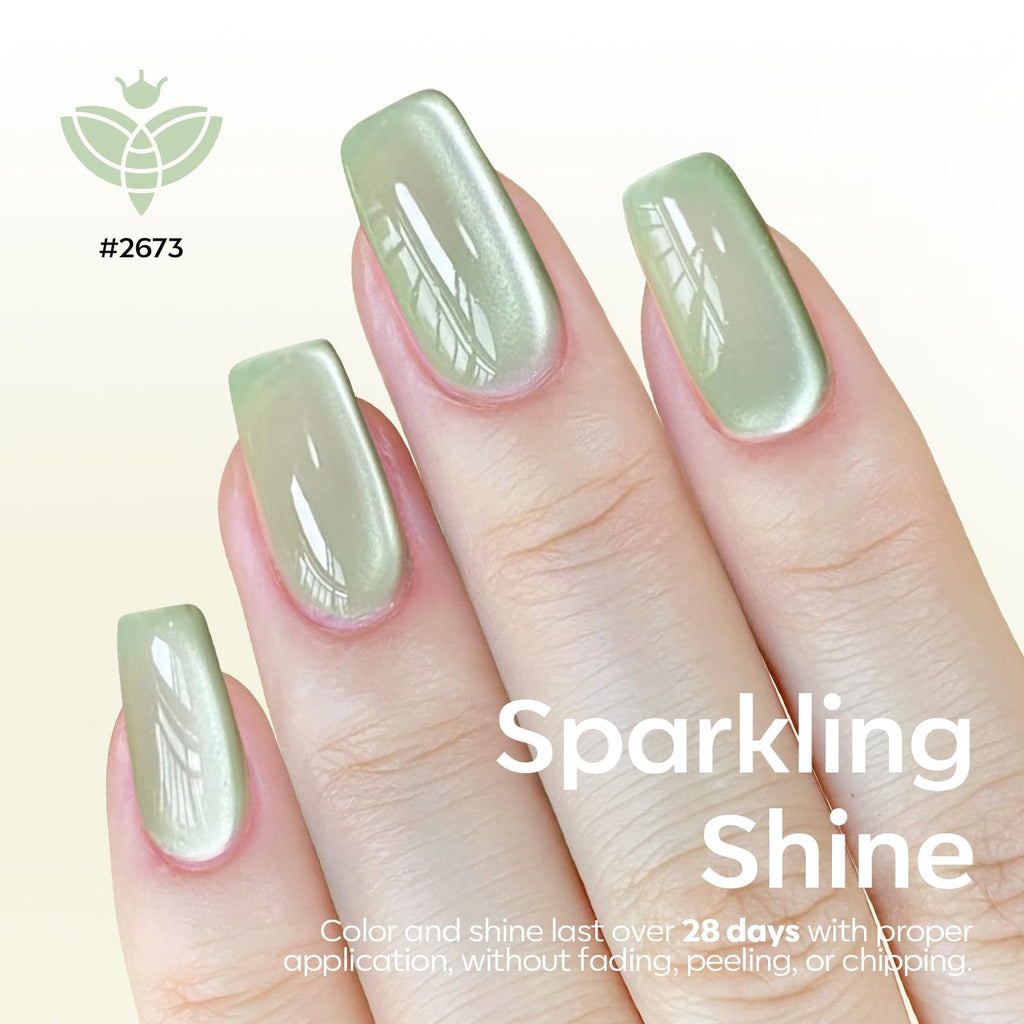 Modelones Cat Eye Gel Nail Polish Set — 6 Colors with Magnet Sparkle