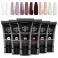 Modelones Poly Nail Gel Set – 6 Classic Colors for DIY Home Manicure