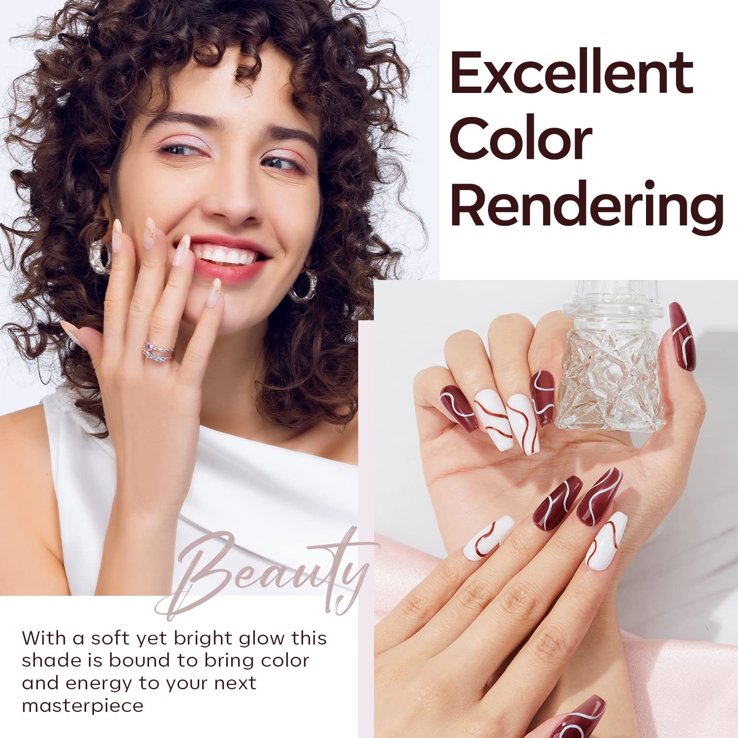 Modelones Poly Nail Gel Set – 6 Classic Colors for DIY Home Manicure