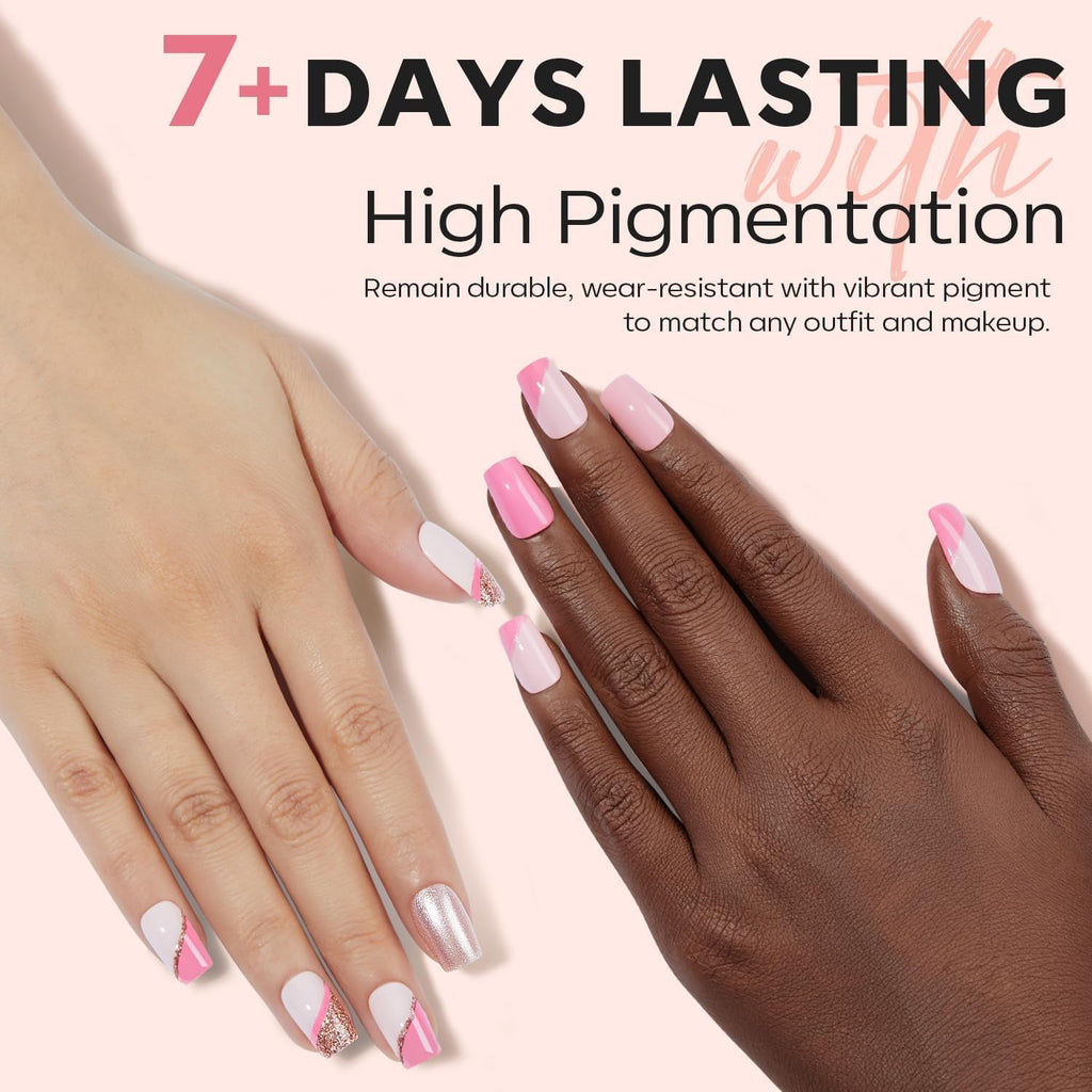 Modelones Nail Polish Set — 6 Neutral Nude Pink Shades, Quick Dry & Long-Lasting