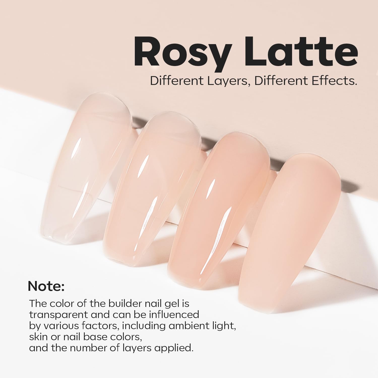 Modelones 8-in-One Builder Nail Gel – Neutral Nude for Thickening, Extension & Shine