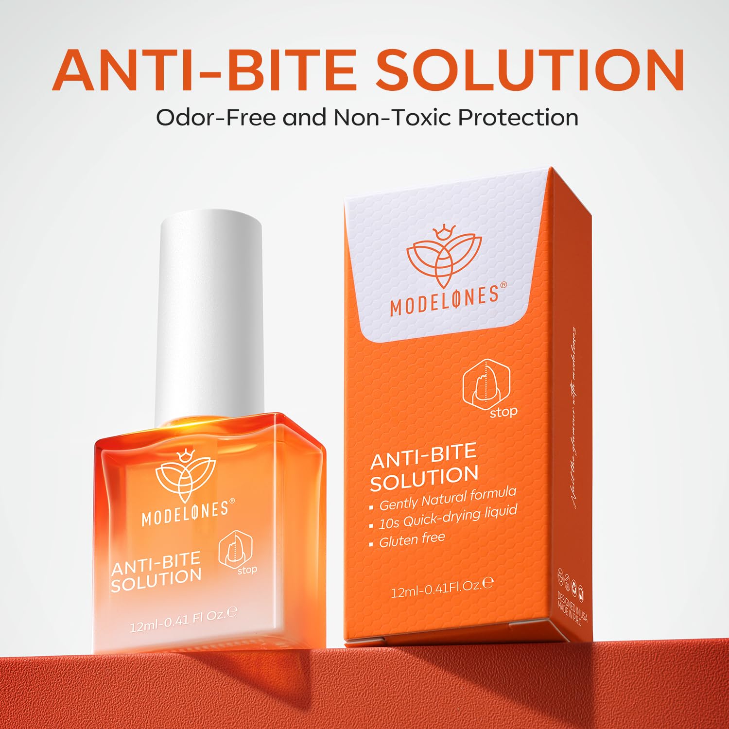 modelones Gel Nail Biting Treatment – Bitter Deterrent Nail Polish for Kids & Adults | Stop Nail Biting & Support Growth