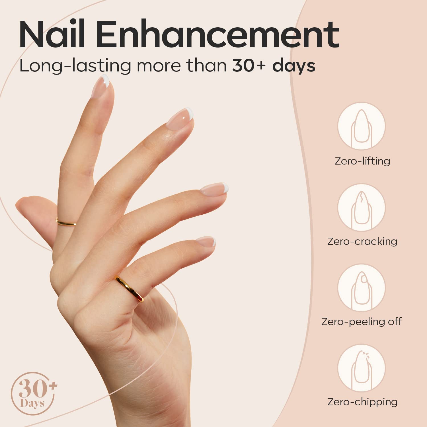 Modelones 8-in-One Builder Nail Gel – Neutral Nude for Thickening, Extension & Shine