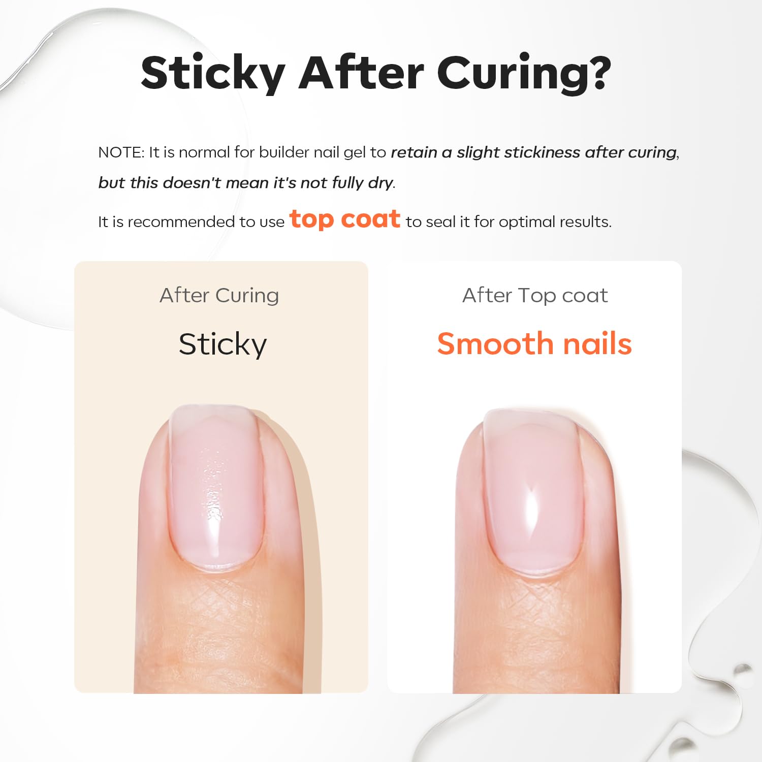 Modelones Builder Nail Gel 7-in-1 Clear Gel with 9mm Brush | 15ml, LED Curing
