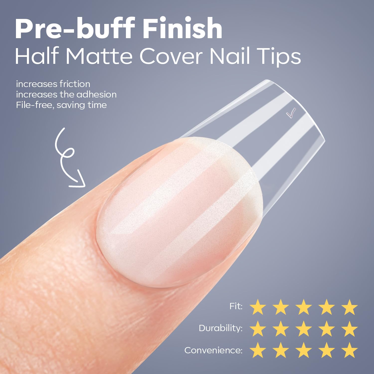 Modelones X Nail Gel Kit Short Coffin – 510pcs, 15 Sizes, 9-in-One Glue, USB UV/LED Lamp