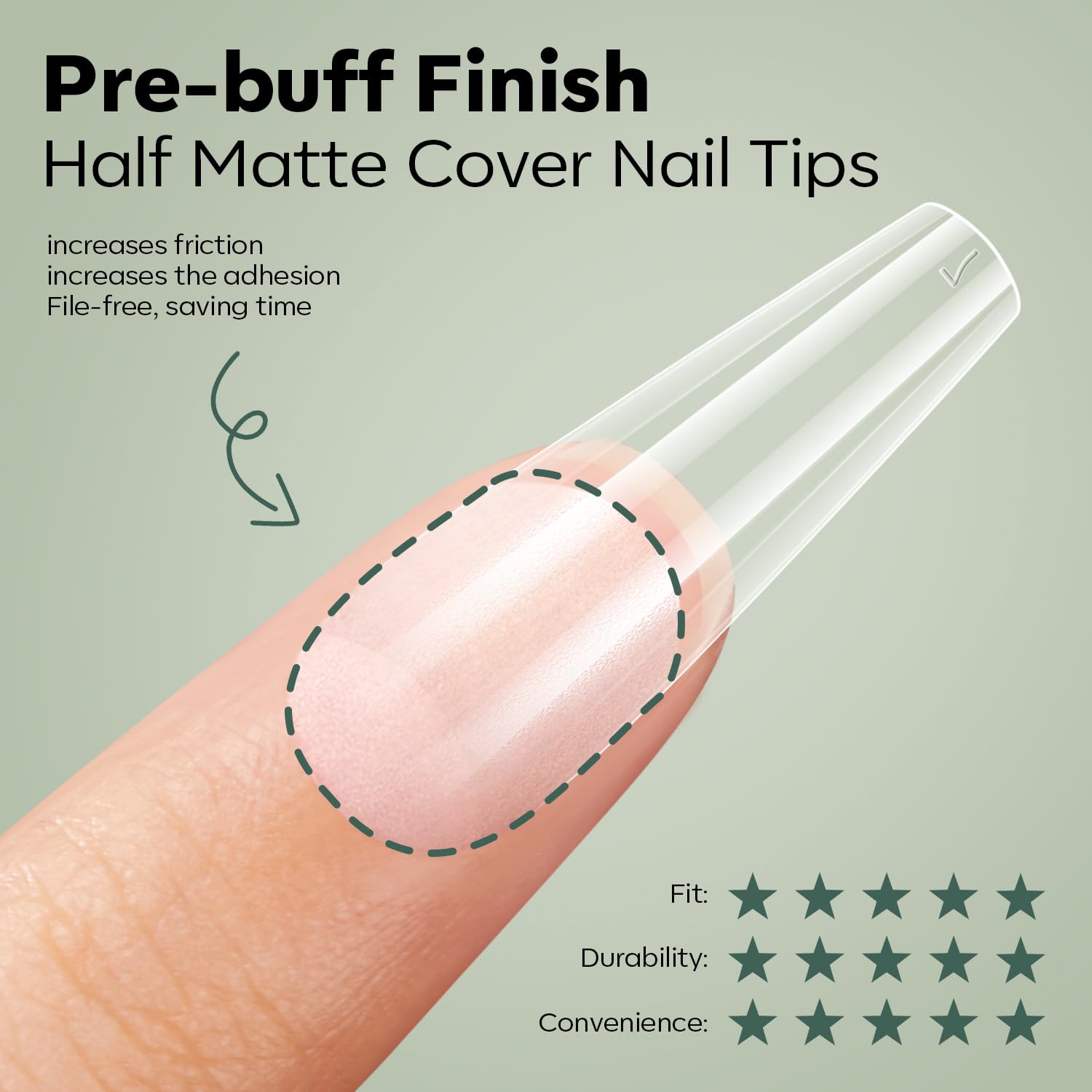 Modelones X Nail Gel Kit – 510 Pcs Long Coffin Tips, 9-in-One Glue, Portable UV/LED Lamp, Home Salon