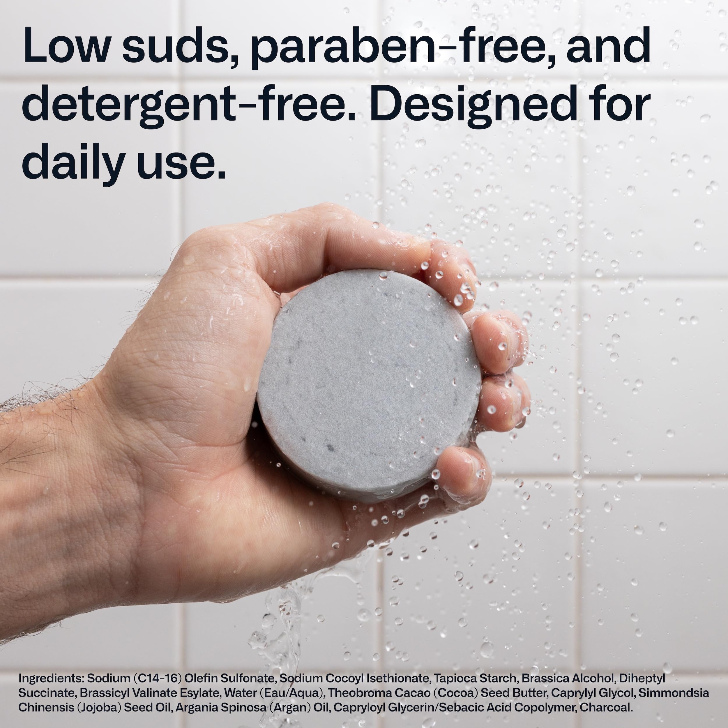 Modern Mammals Light Shampoo Bar – Minimalist, Fragrance-Free, Vegan Hair Care (1 Bar + BarBag)