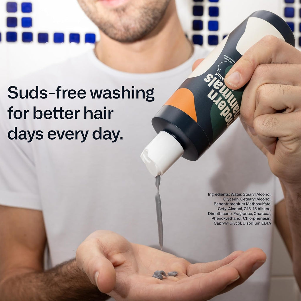 Modern Mammals Men's Hydrating Shampoo | Sulfate-Free, Lather-Free Co-Wash, 8oz