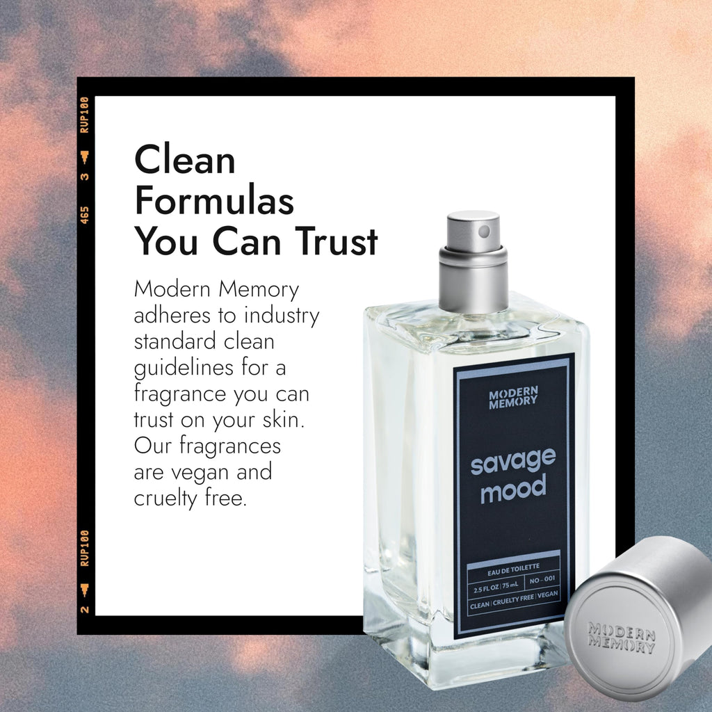 Modern Memory Savage Mood Eau de Toilette for Men, 2.5 fl oz | Bergamot, Wild Lavender & Patchouli