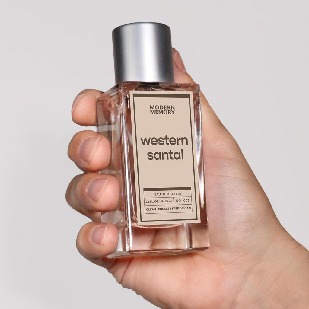 Modern Memory Western Santal Eau de Toilette for Men – 2.5 oz | Cardamom, Sandalwood & Musk