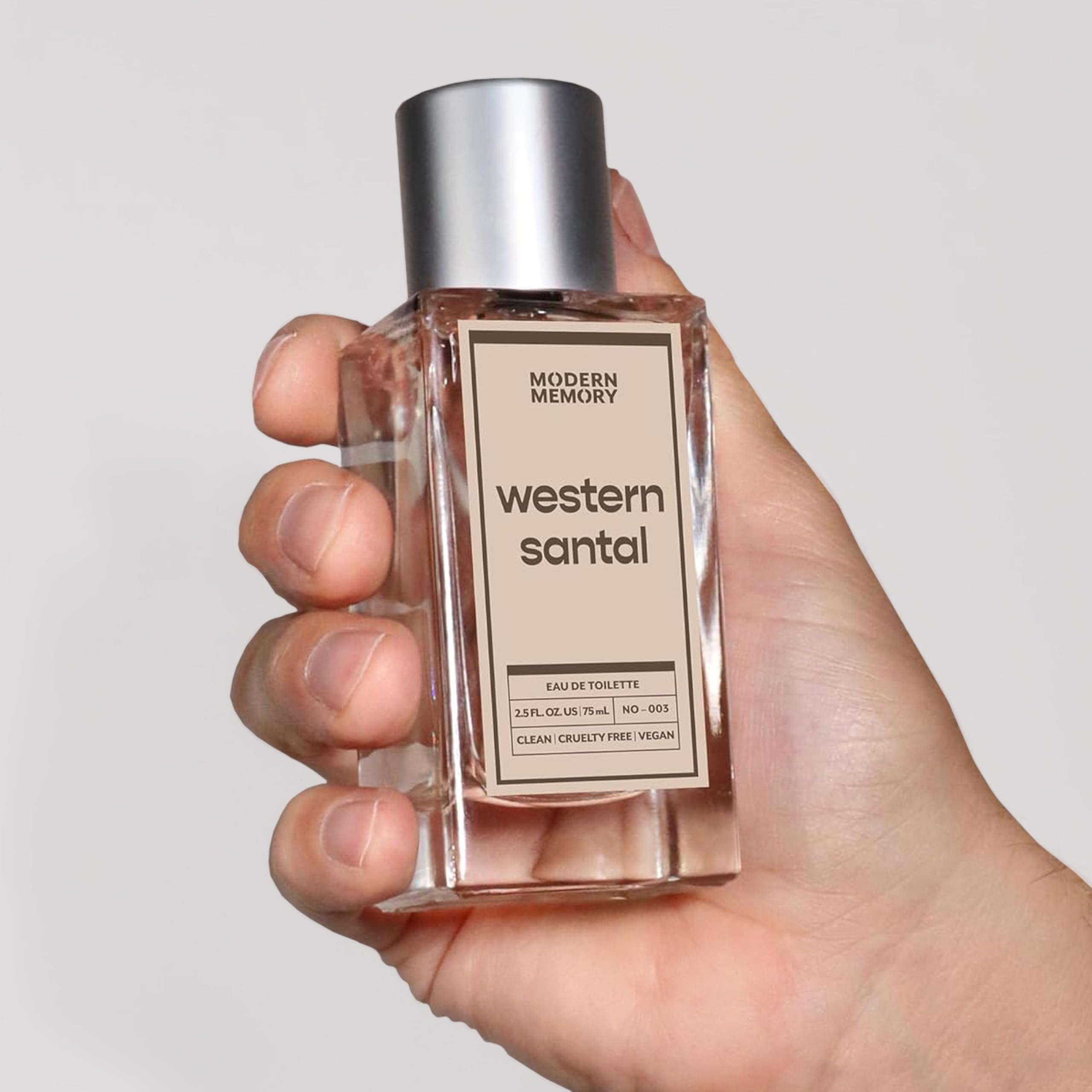 Modern Memory Western Santal Eau de Toilette for Men – 2.5 oz | Cardamom, Sandalwood & Musk