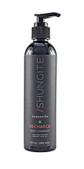 Modern ŌM Shungite Recharge Body Wash with Hemp Seed Oil | Vegan, Organic Cleanser for Face, Hands & Body | Made in USA