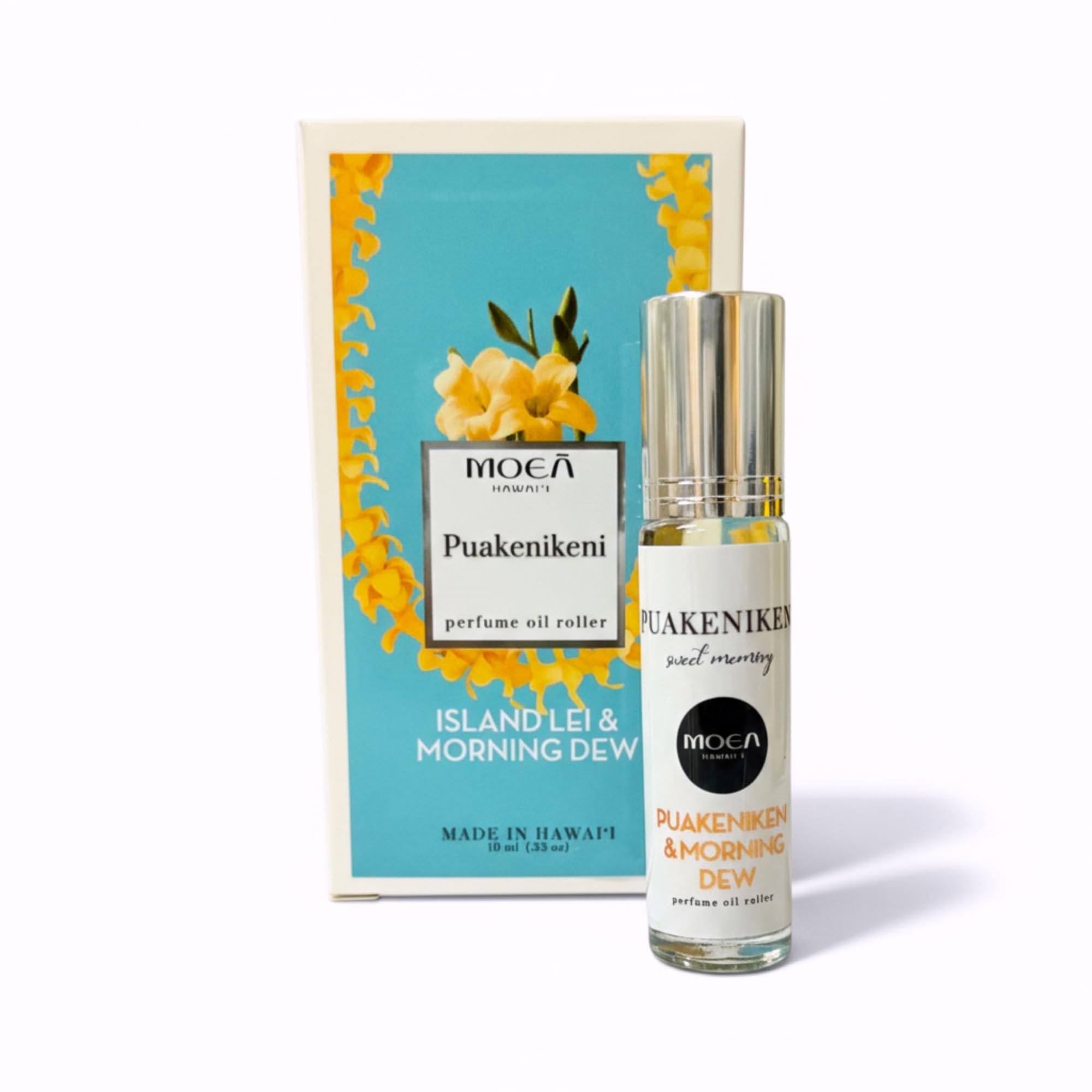 MOEA Hawaii Puakenikeni Roller – Hawaiian Perfume, Dreams of Puakenikeni Blossoms & Morning, 9.5 ml