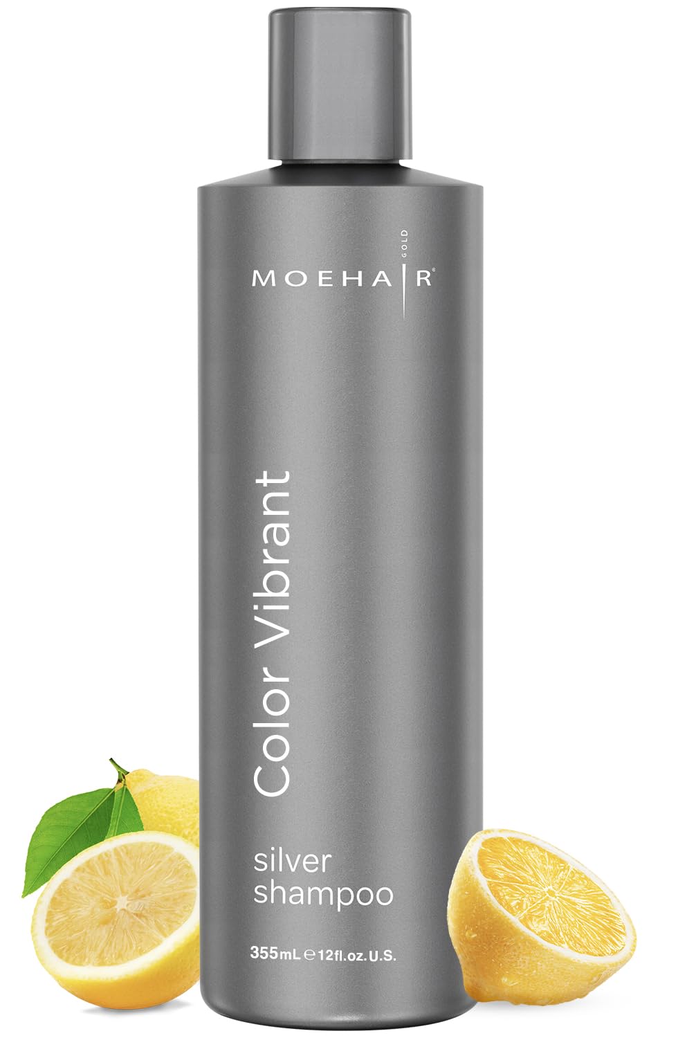 MOEHAIR Color Vibrant Silver Shampoo – Enhance Silver & Purple Tones (12 Fl Oz)