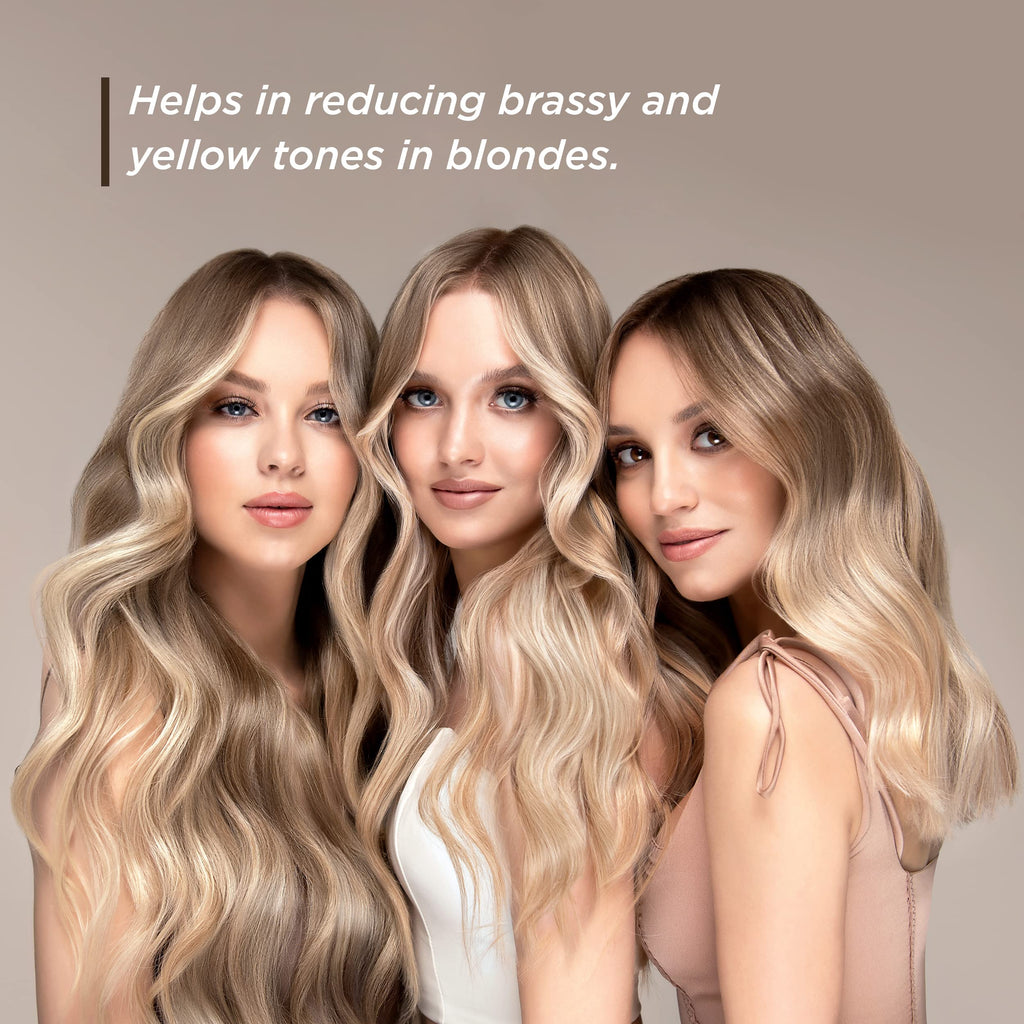 MOEHAIR Color Vibrant Blonde Shampoo — Neutralizes Brassiness | Color-Protect Purple Shampoo | Paraben & Sulfate Free | 12 fl oz