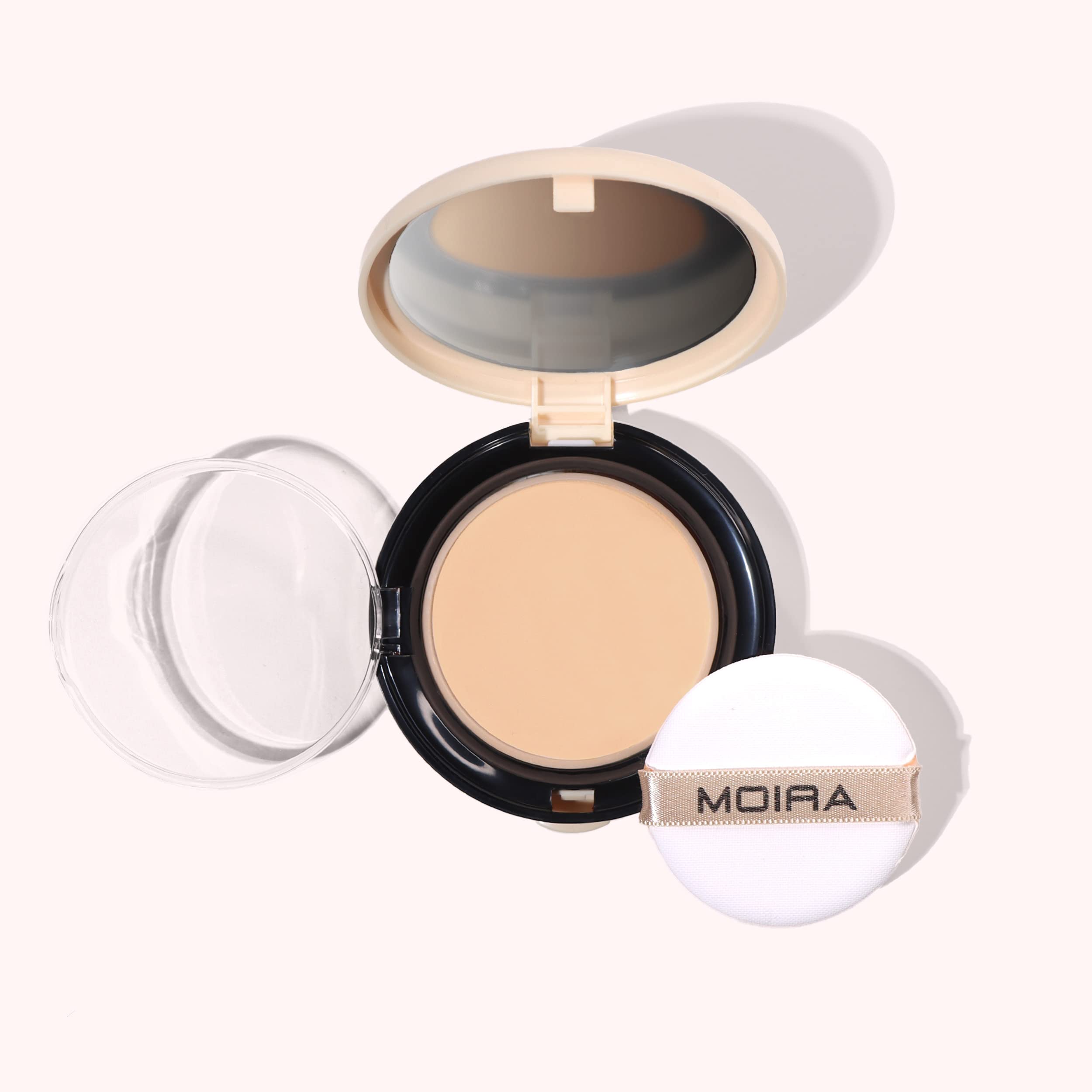 Moira Complete Wear Powder Foundation 125N – Buildable Medium to Full Coverage, Natural Matte Finish