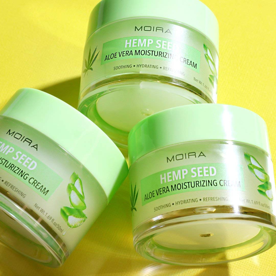 Moira Hemp Seed Aloe Vera Moisturizing Cream | Lightweight Hydration for All Skin Types