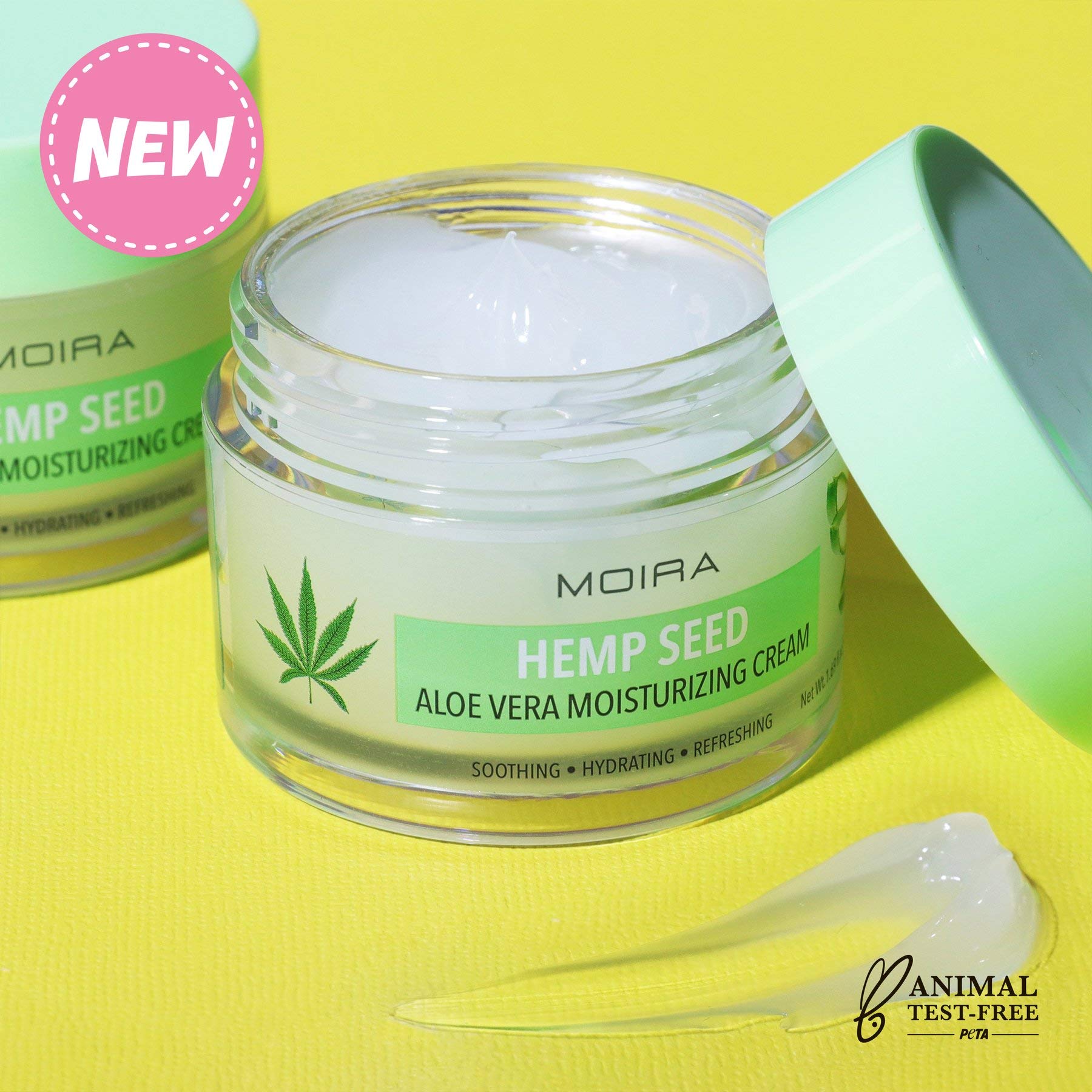 Moira Hemp Seed Aloe Vera Moisturizing Cream | Lightweight Hydration for All Skin Types