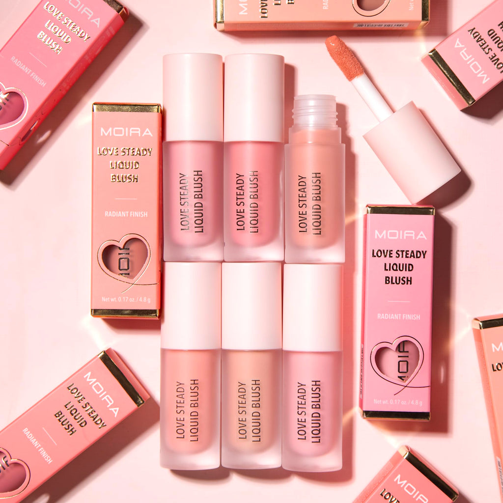 Moira Love Steady Liquid Blush (015, Only One) – Buildable Pigment, Radiant & Matte Finishes