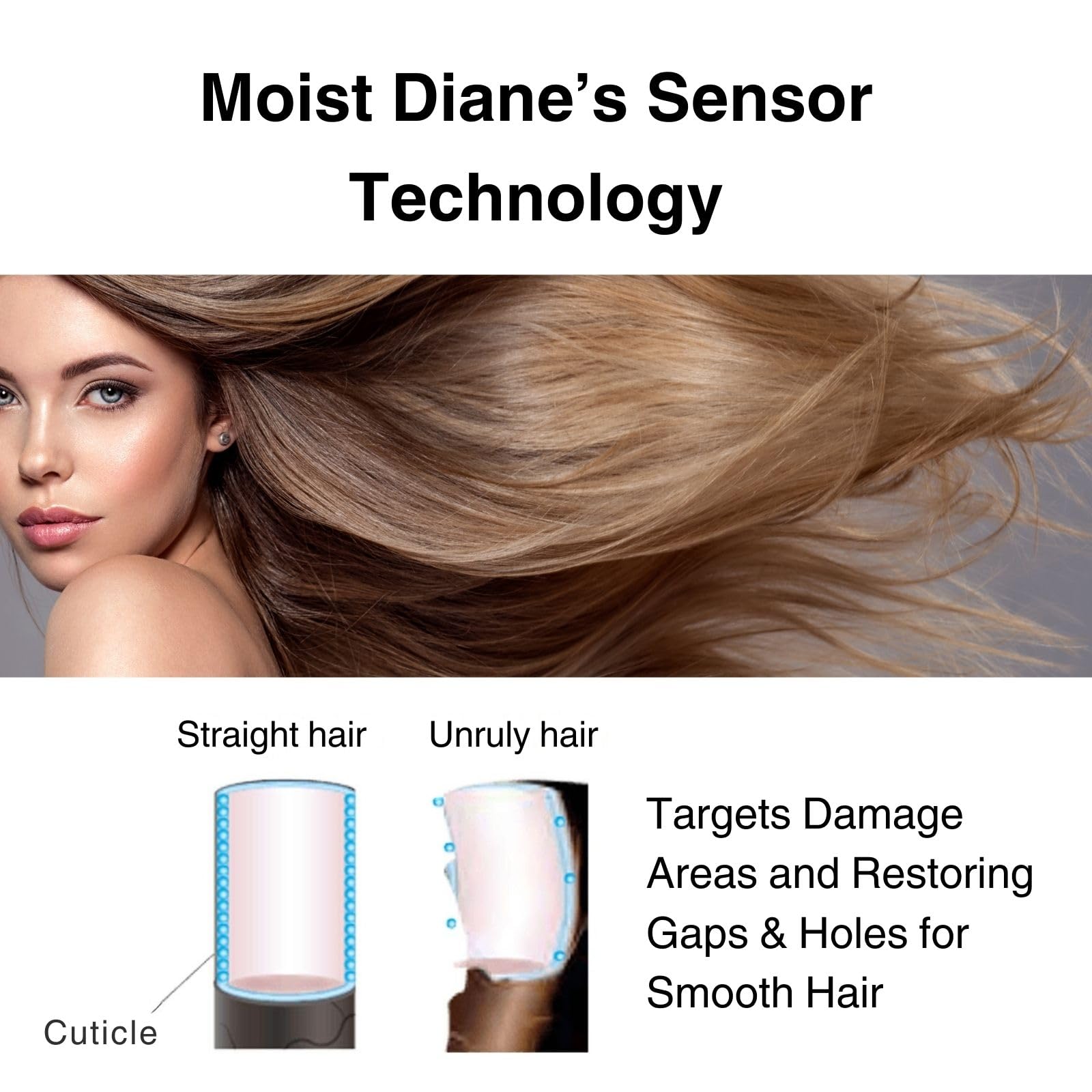 Moist Diane Sulfate-Free Shampoo for Damaged & Color-Treated Hair | Argan Oil & Japanese Collagen