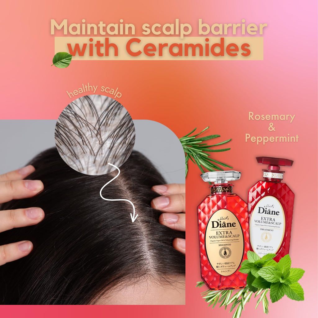 Moist Diane Thickening Shampoo – Keratin, Argan Oil & Biotin