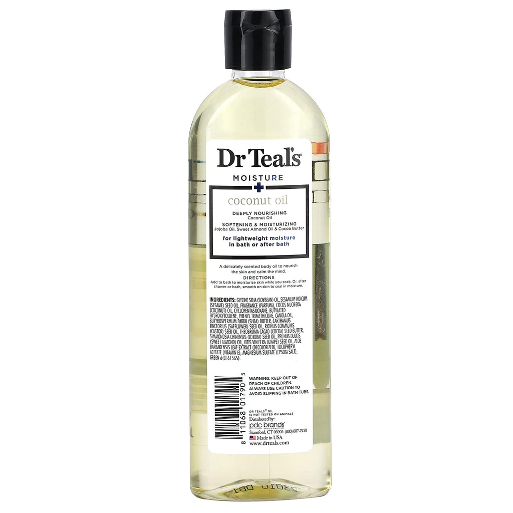 Moisturizing Nourishing Bath & Body Oil – Coconut, 8.8 fl oz (Pack of 2)