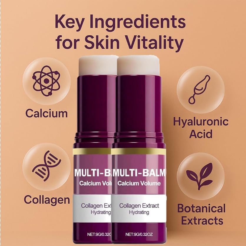 MOKA Cemenrete Multi-Balm Stick – Hydrating Collagen Extract with Calcium, 9g
