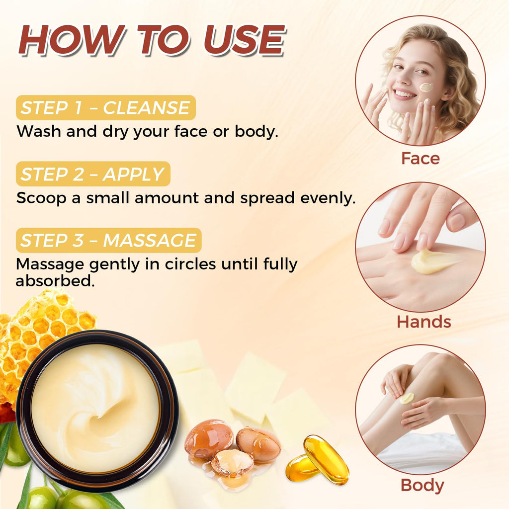 Mokasakiso Beef Tallow Honey Balm — Organic Grass-Fed Tallow Moisturizer (60g)