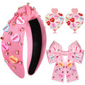 mokkia Valentine’s Day Headbands & Hair Accessories – LOVE XO HUG ME Conversation Heart Jewelry