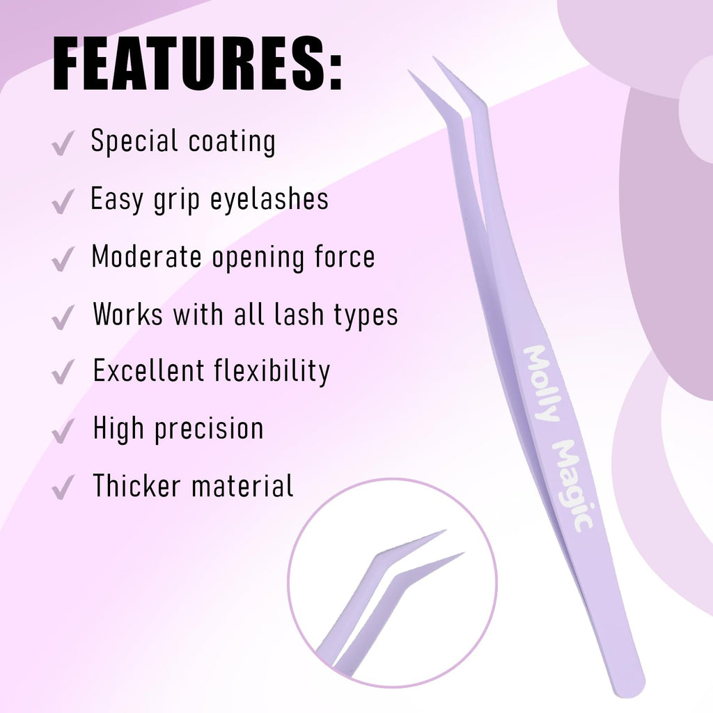 Molly Magic Victoria Lash Clusters Kit – Wispy D-Curl DIY Lashes with Bond & Seal