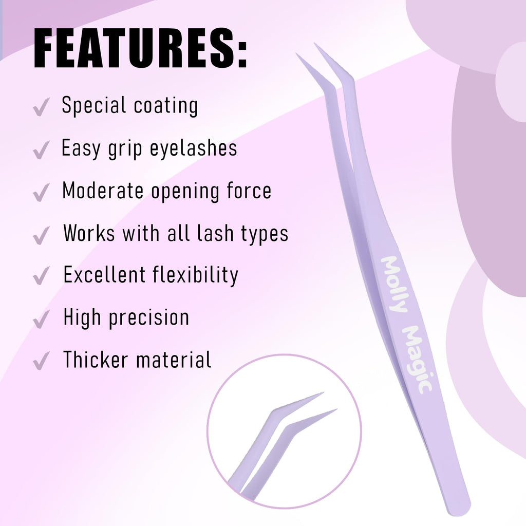 Molly Magic Venus Lash Clusters – Wispy 8–18mm D-Curl DIY Lashes with Invisible 0.03mm Band