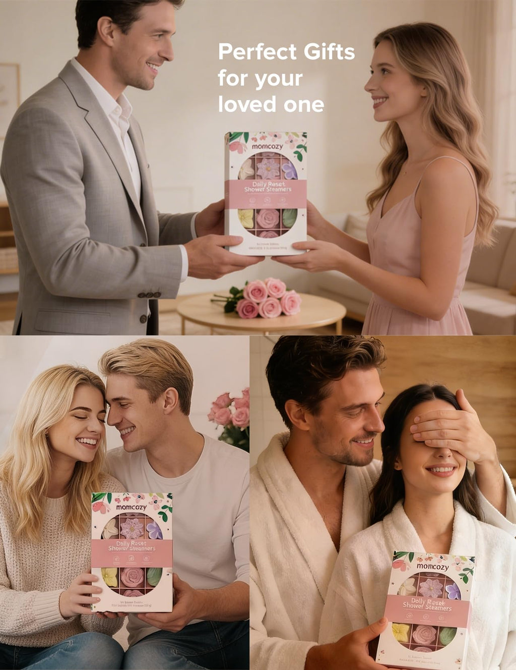 Momcozy 14-Pack Shower Steamers: 7 Floral Scents for Home Spa & Self-Care