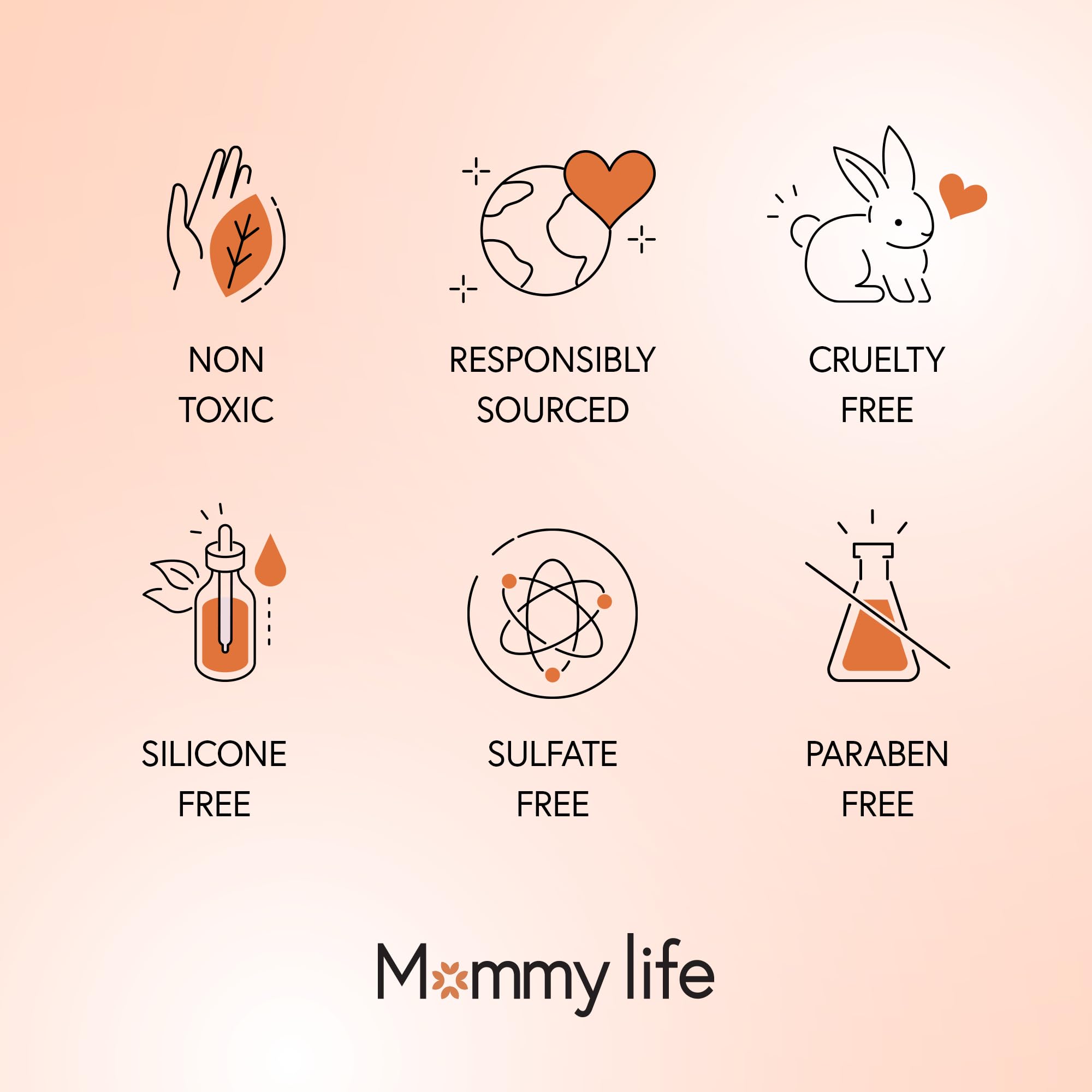 MOMMY LIFE Preggie Paste Belly Butter – Non-Toxic Stretch Mark Cream for Pregnancy & Postpartum | 3.7oz