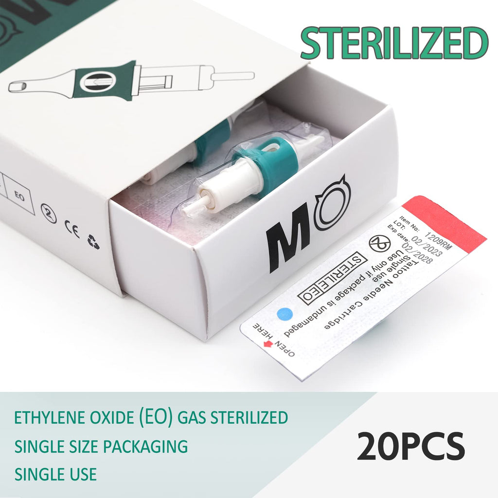 MO MOLONG Tattoo Cartridge Needles 20Pcs – Magnum 11, 0.35mm, Finger Ledge