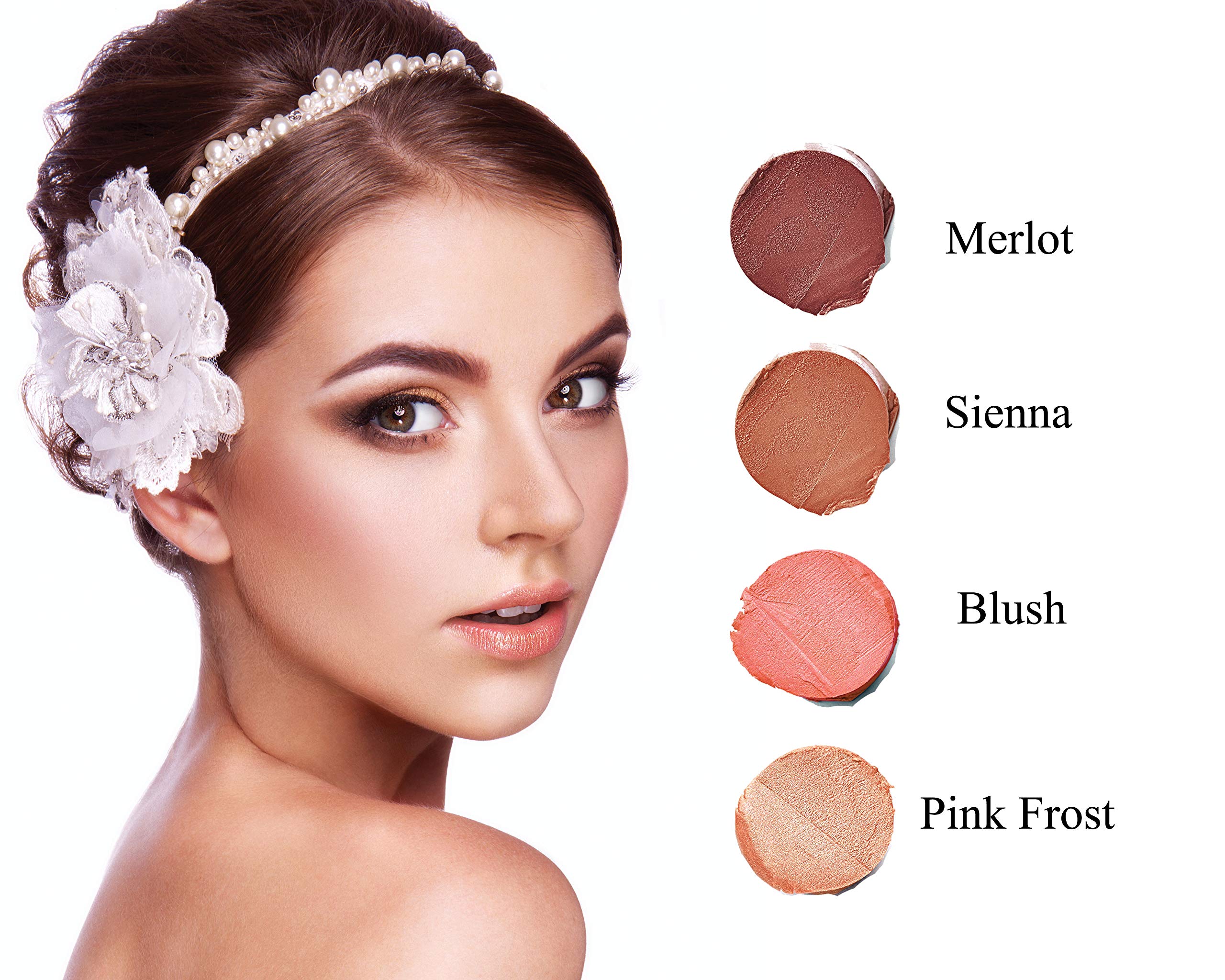 Mom's Secret Natural Cream Blush Stick Cheek Tint Sienna — 100% Natural, Vegan, Cruelty-Free, Made in USA
