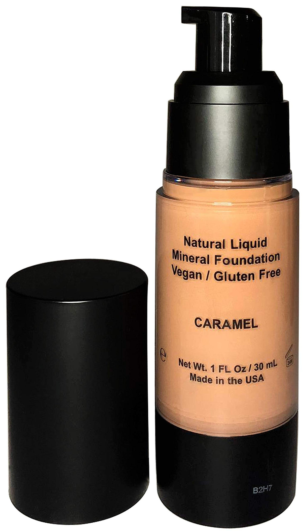 Mom's Secret 100% Natural Liquid Foundation – Caramel (Aloe-Based, Vegan, Gluten Free, Made in USA)