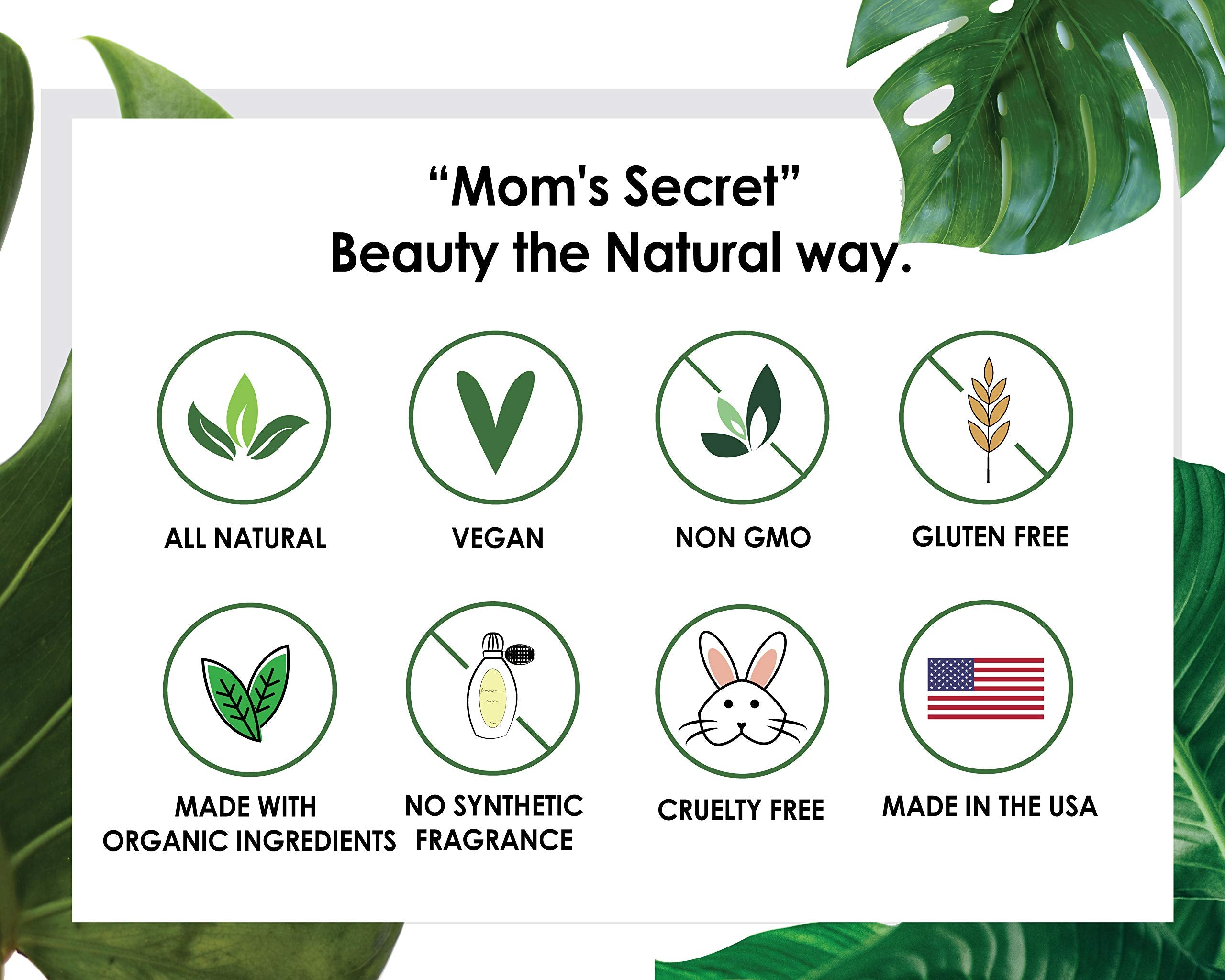 Mom's Secret 100% Natural Liquid Foundation – Caramel (Aloe-Based, Vegan, Gluten Free, Made in USA)