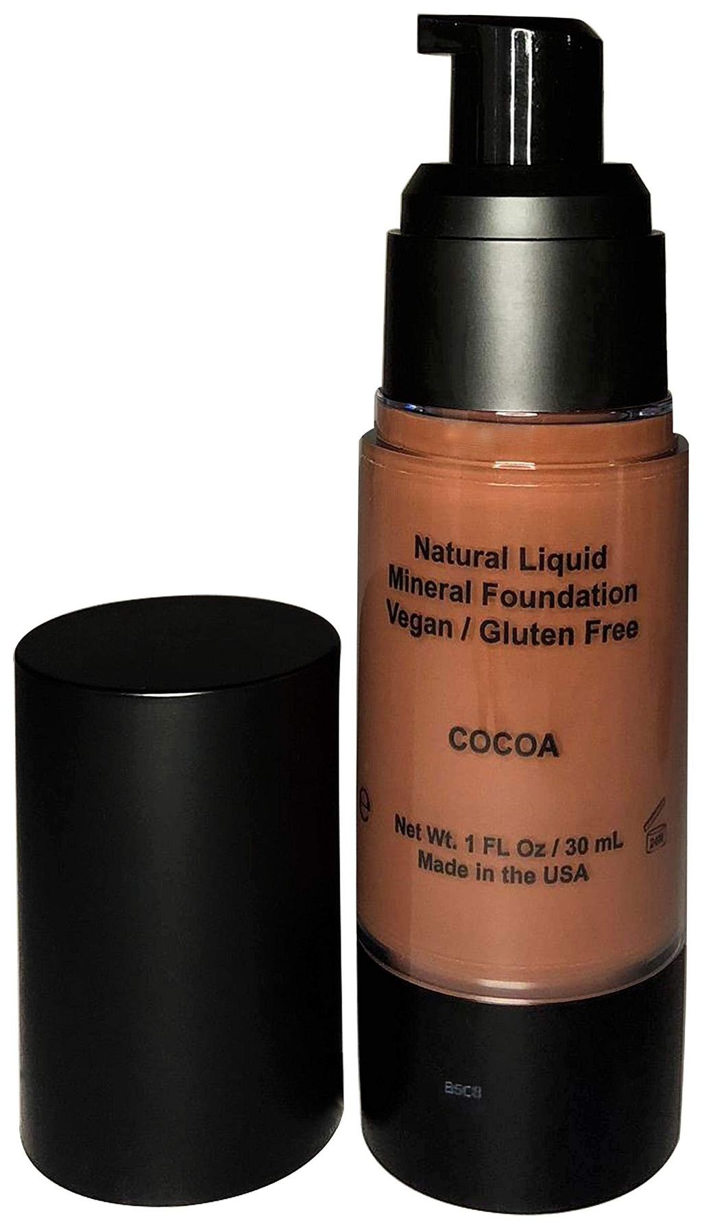 Mom's Secret 100% Natural Liquid Foundation Cocoa – Organic, Vegan, Aloe Based, USA Made
