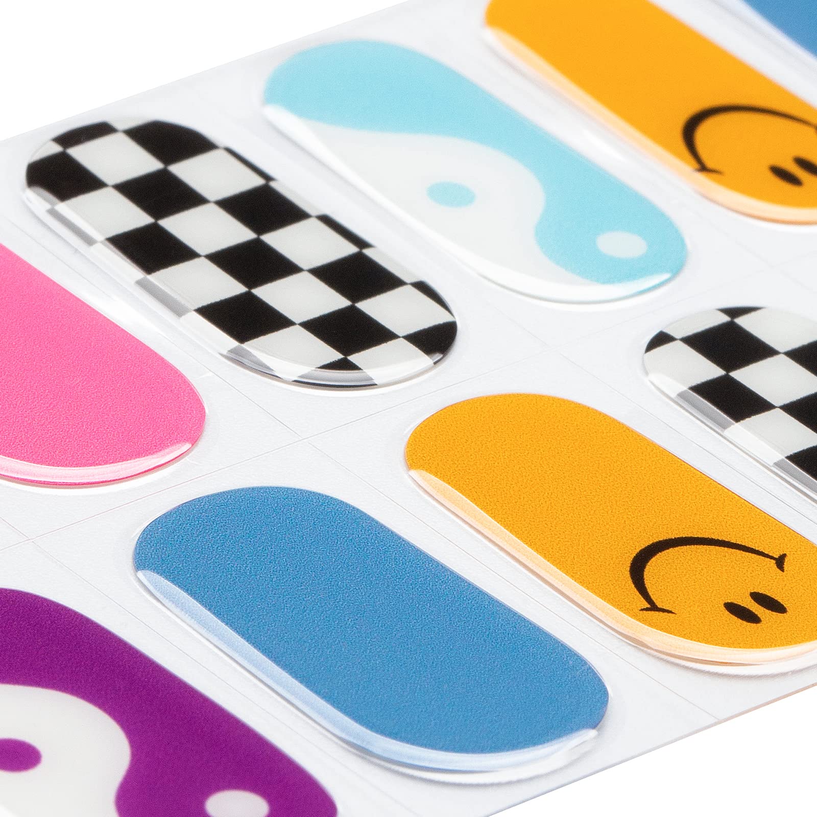 MOMSON Semi Cured Gel Nail Strips – Rainbow Unicorn Design | At-Home Salon-Quality Manicure