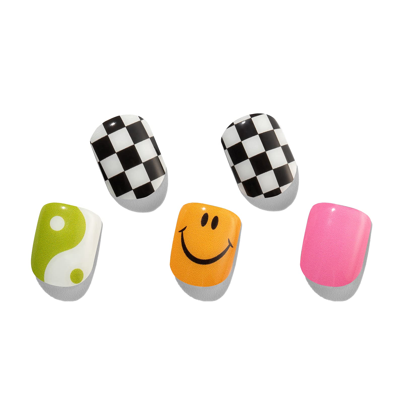 MOMSON Semi Cured Gel Nail Strips – Rainbow Unicorn Design | At-Home Salon-Quality Manicure