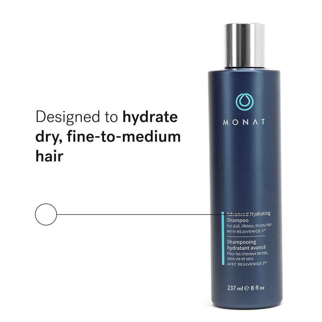 MONAT Advanced Hydrating Shampoo with Rejuveniqe S – Lightweight Moisturizing for Fine to Medium Hair
