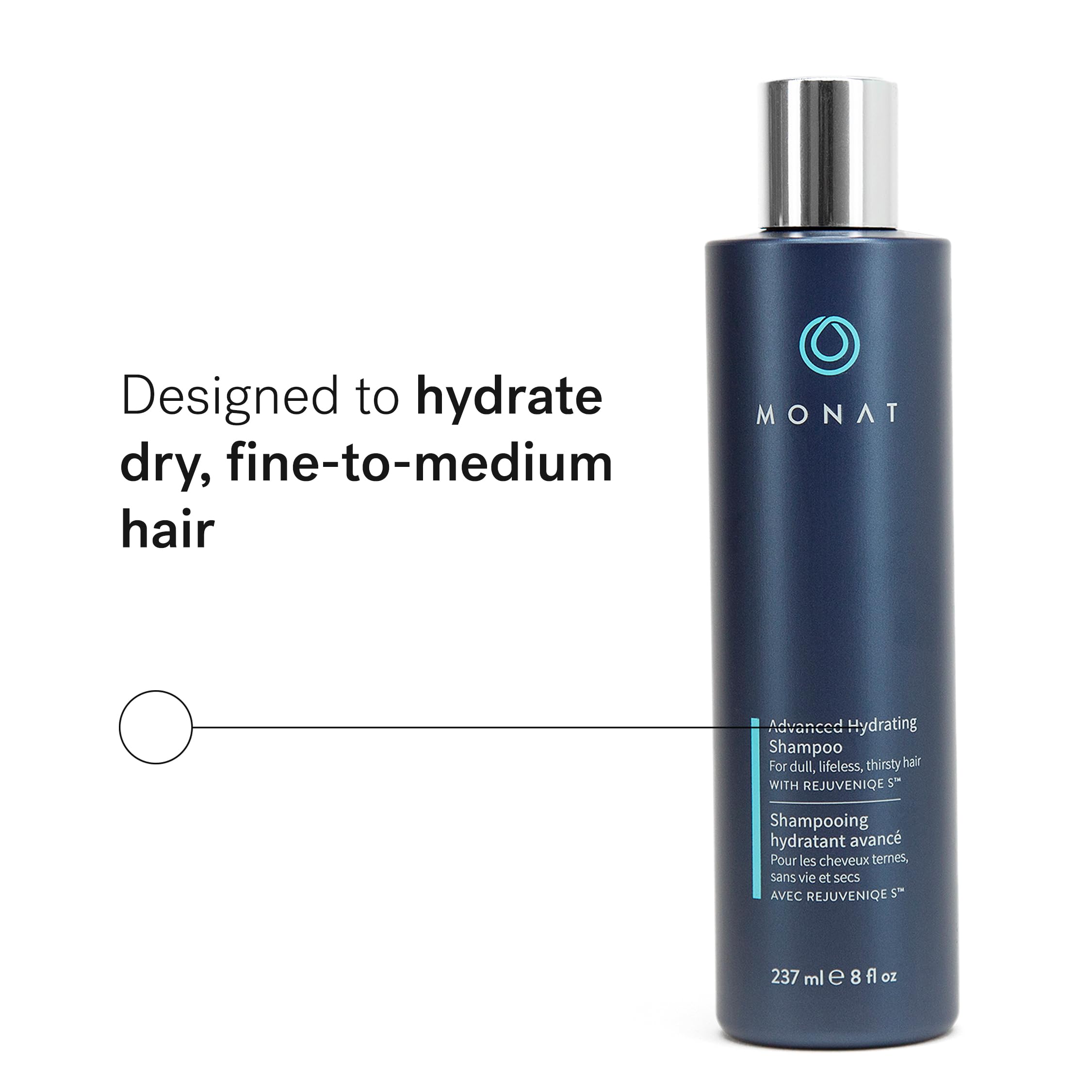 MONAT Advanced Hydrating Shampoo with Rejuveniqe S – Lightweight Moisturizing for Fine to Medium Hair