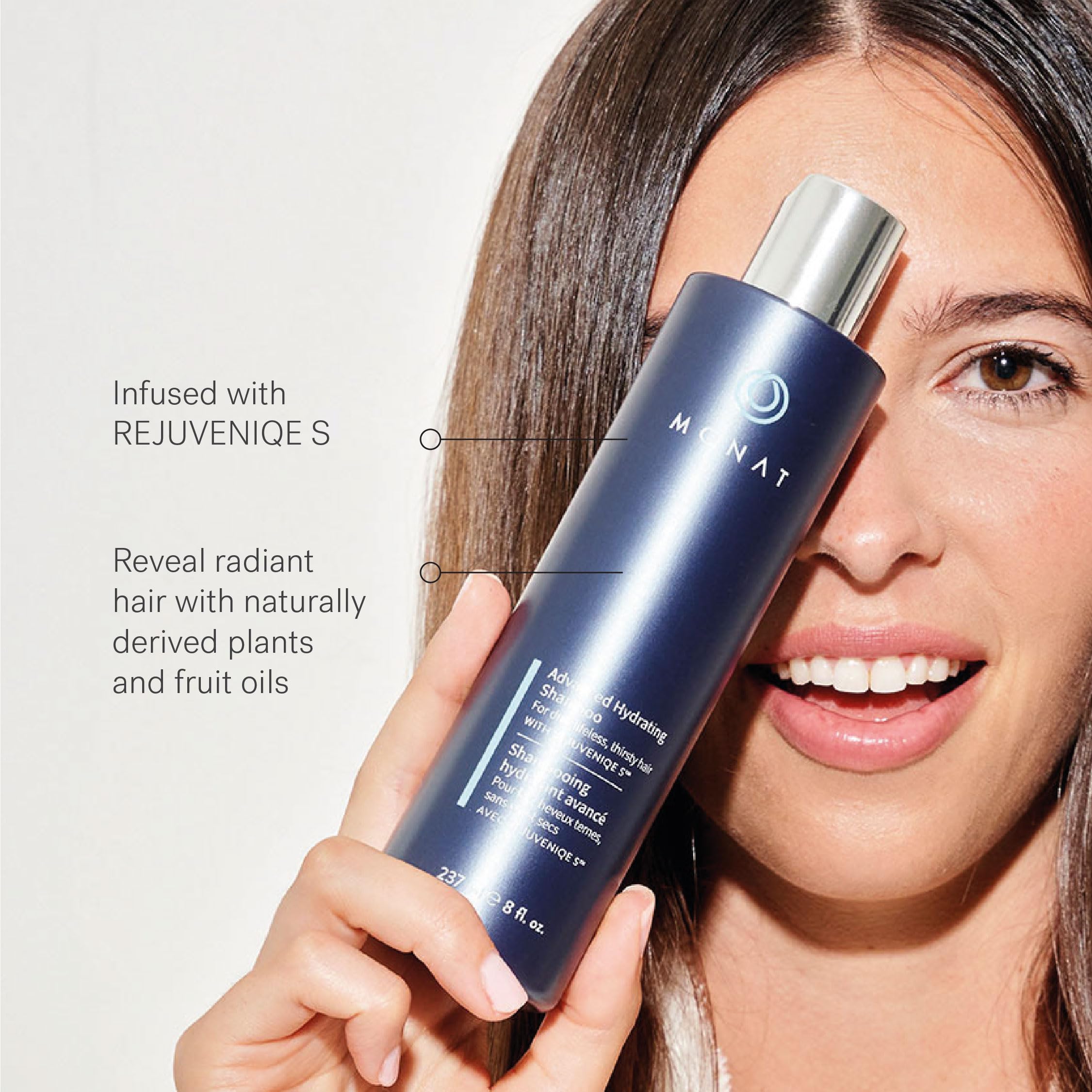 MONAT Advanced Hydrating Shampoo with Rejuveniqe S – Lightweight Moisturizing for Fine to Medium Hair