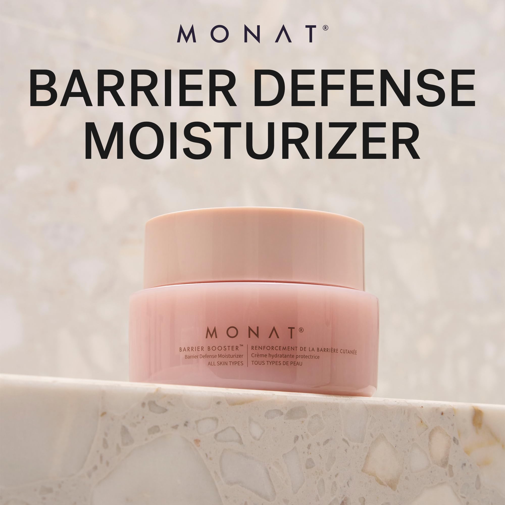 MONAT Barrier Booster Defense Moisturizer – Hydrating Peptide Cream (Ceramides & Squalane) 50 ml