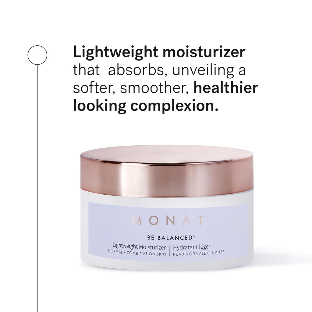 MONAT Be Balanced Lightweight Moisturizer – Hydrating Hyaluronic Acid Face Cream (Net Wt. 45 ml)