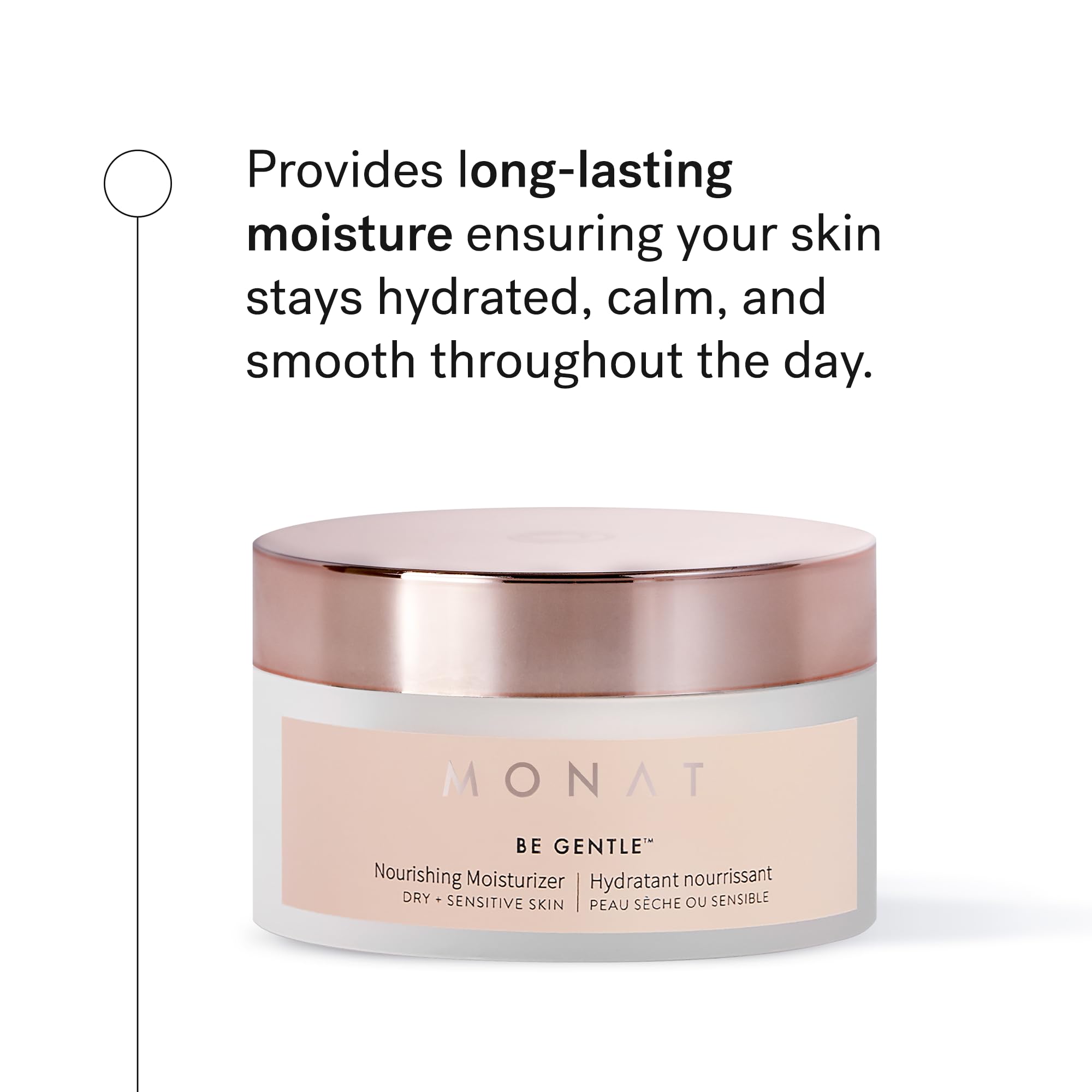 MONAT Be Gentle Nourishing Moisturizer – Hyaluronic Acid & Plant Stem Cells, Hydration & Anti-Aging Cream (1.52 oz / 45 ml)
