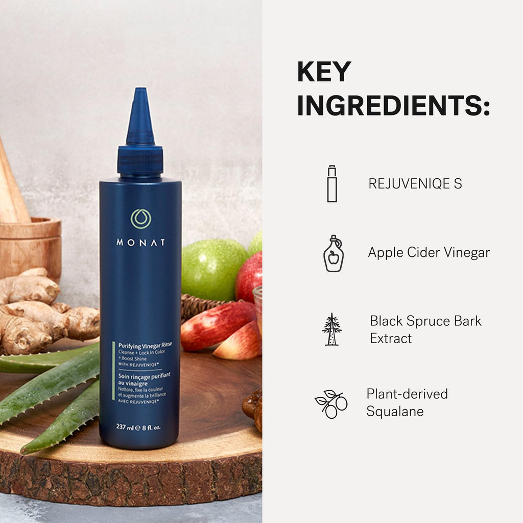 MONAT Purifying Vinegar Rinse – Nourishing Makeup Remover Balm for Soft, Hydrated Skin